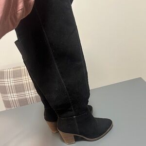 Universal Thread Black Knee-High Women's Boots